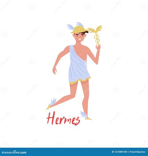 hermes cartoon character|Hermes cartoon greek god.